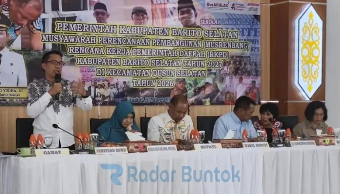 DPRD Barsel Hadiri Musrenbang Kecamatan Dusun Selatan Bahas Prioritas Pembangunan