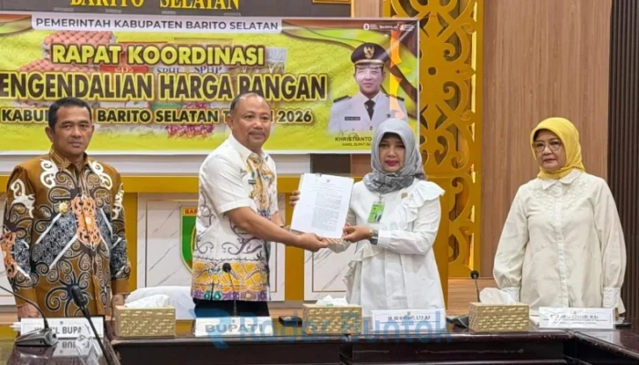 Pengendalian Harga Pangan 2026, Bupati Barsel Tekankan Stabilitas dan Sinergi Lintas Sektor