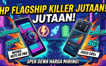​HP Flagship Killer 1-2 Jutaan Maret 2026: Spek Dewa, Baterai 6300mAh, Harga Miring!