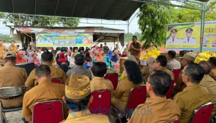 DKPP Barsel Salurkan 400 Paket Pangan Murah di Jalan Karau, Tekan Gejolak Harga Bapok