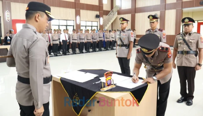 Kapolres Barsel Pimpin Sertijab Wakapolres dan Kapolsek, Perkuat Kinerja dan Pelayanan