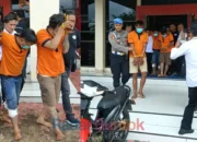 Kedok Stiker Religi Terbongkar! Komplotan Curas–Curanmor Barsel Dibekuk Polisi