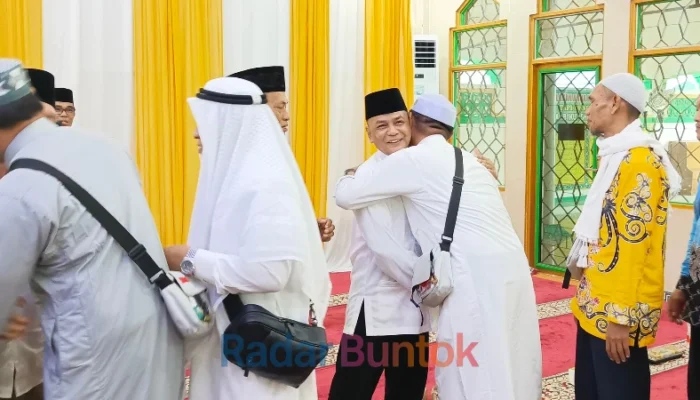 Pemkab Barsel Sambut 84 Jemaah Haji Kembali Sehat dan Lengkap dari Tanah Suci