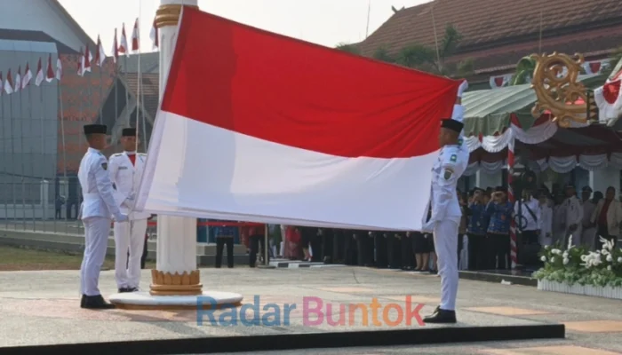Bupati Barsel Pimpin Upacara Peringatan HUT ke-81 RI
